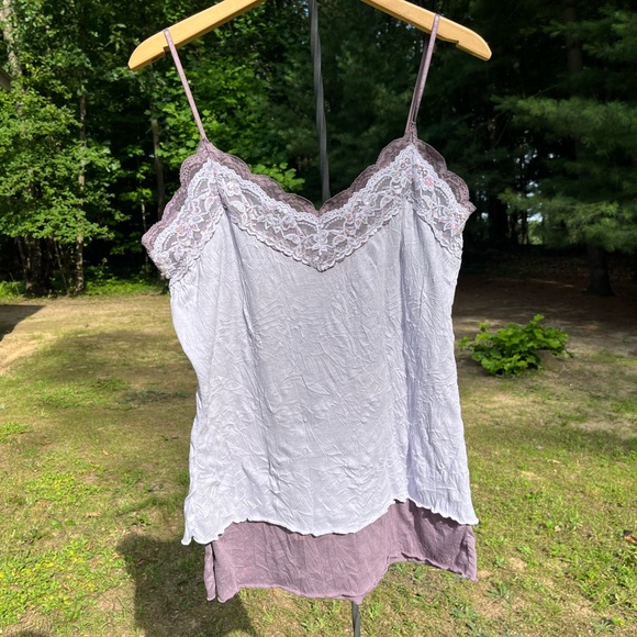 Y2K Vol. 1 Lace Sequin Cami Tank Top Purple Size XL Girly Fairy Whimsy - Picture 13 of 13